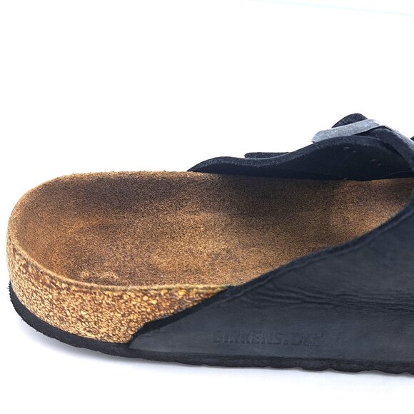 Birkenstock  Arizona Sfb Black Oil - Size 12 - Picture 9 of 14